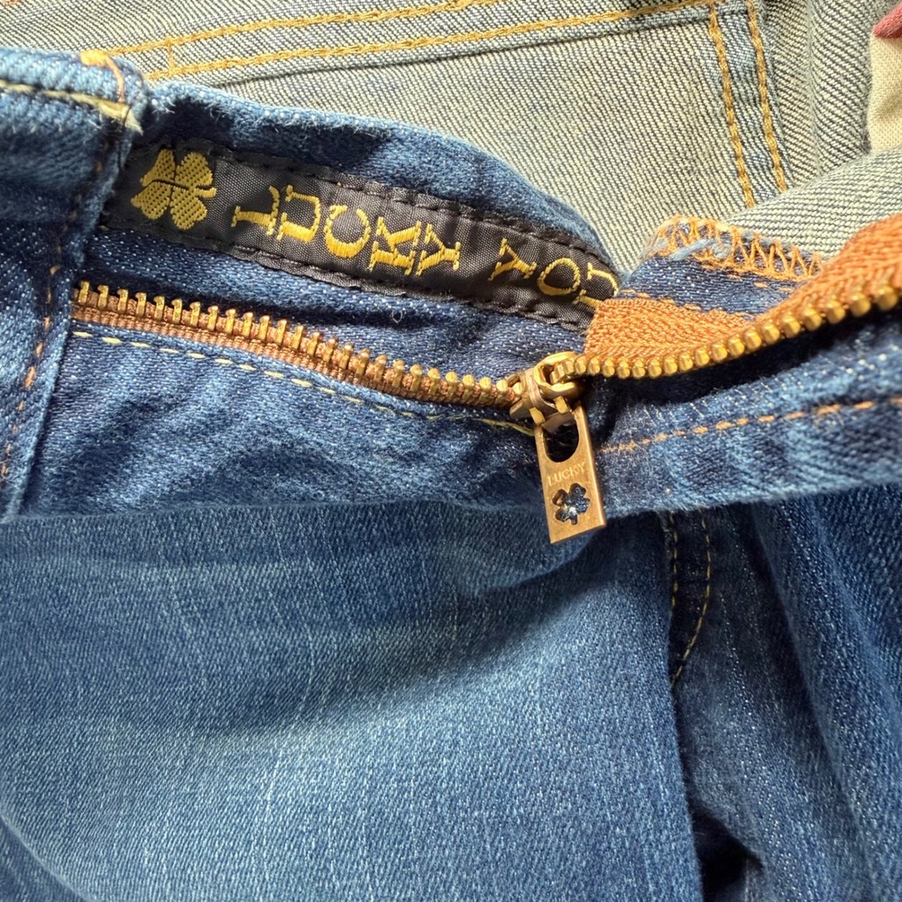 Y2K Bootcut Lucky Brand Sweet N Low Jeans Womens 2/26 Embroidered Pockets - Picture 4 of 8